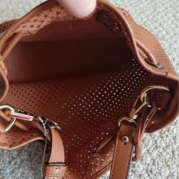 Rebecca Minkoff Star Perforated Bucket Bag - Picture 3 of 12